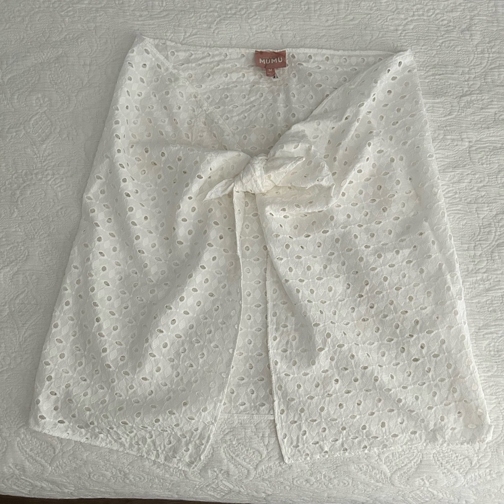 Show Me Your Mumu White Eyelet Sarong